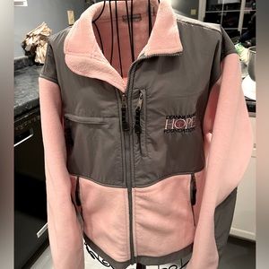 Pink and Gray Women's Jacket